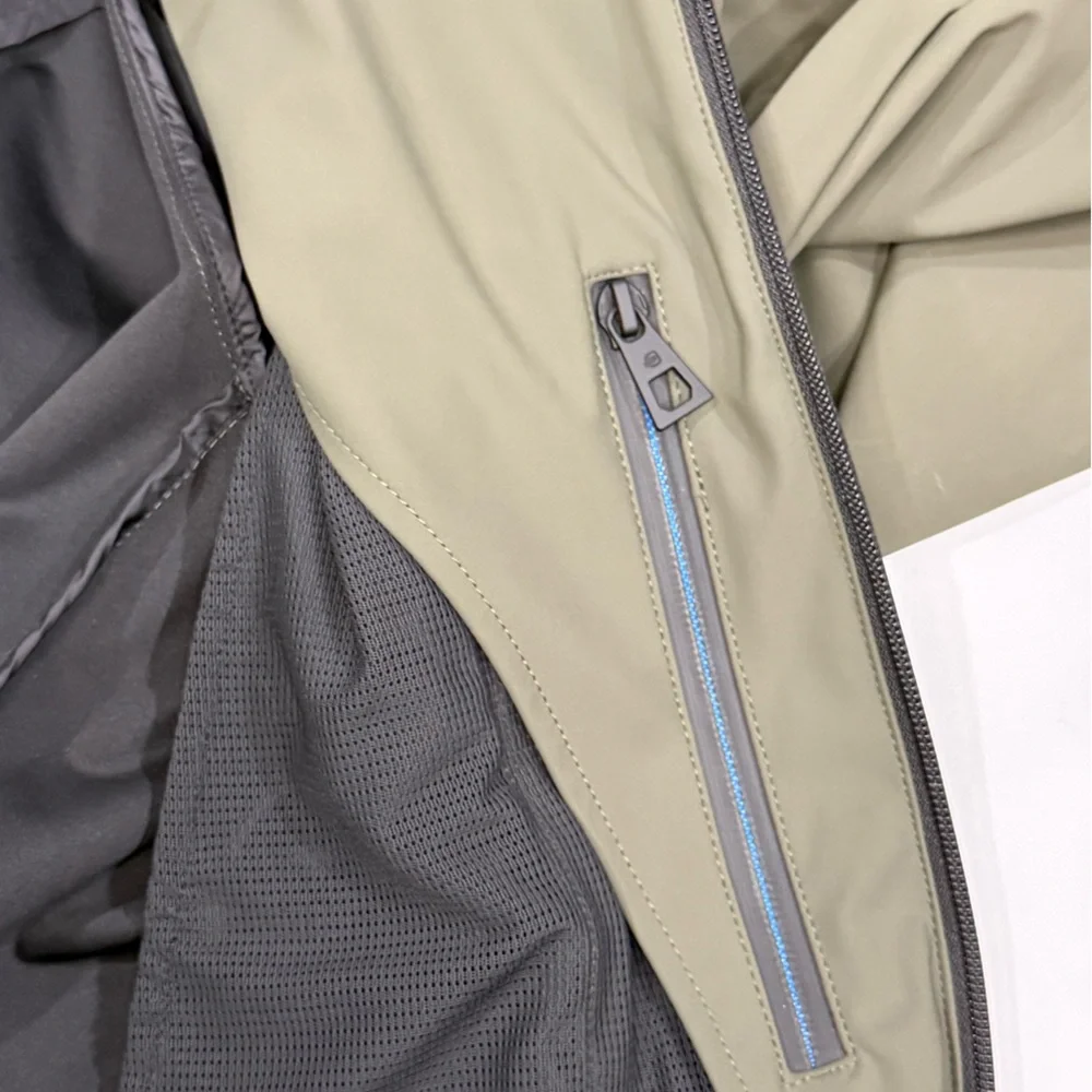 Olive Green Men's Windbreaker Jacket
